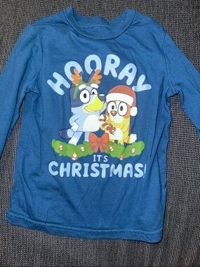 jumping beans Blue 'Hooray It's Christmas!' Long-Sleeve Holiday Tee